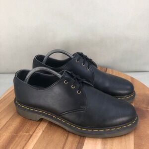 Dr Martens 14046 Black Vegan 3 Eye Oxford Shoes Mens Size 10 Lace Up